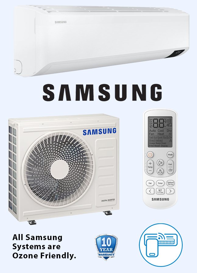 American Air Heating & Cooling | Rock Hill, SC | Samsung unit and remote